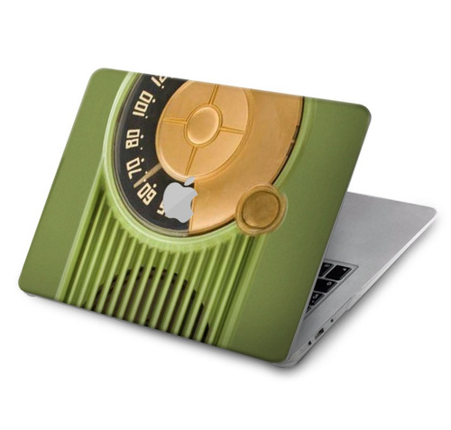 W2656 Vintage Bakelite Radio Green Hard Case Cover For MacBook Air 15″ (2023,2024) - A2941, A3114