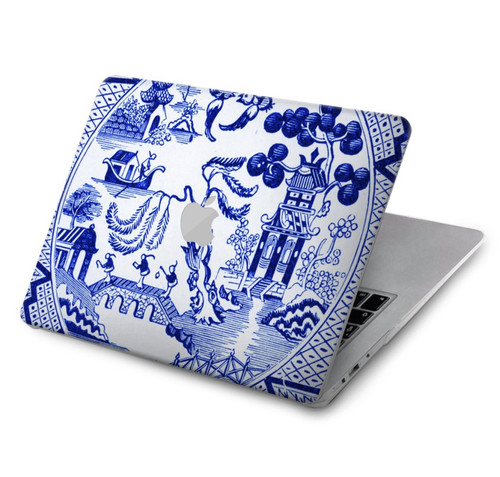 W2768 Willow Pattern Graphic Hard Case Cover For MacBook Air 15″ (2023,2024) - A2941, A3114