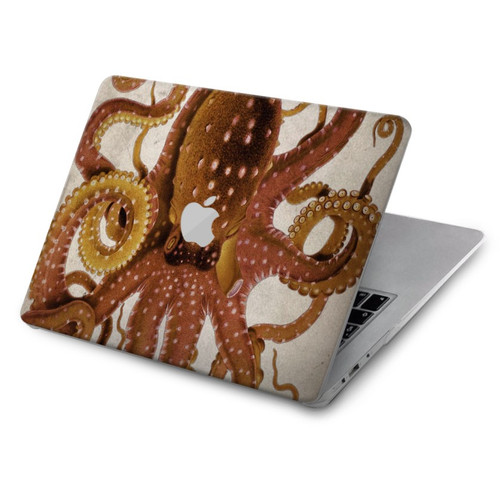 W2801 Vintage Octopus Hard Case Cover For MacBook Air 15″ (2023,2024) - A2941, A3114