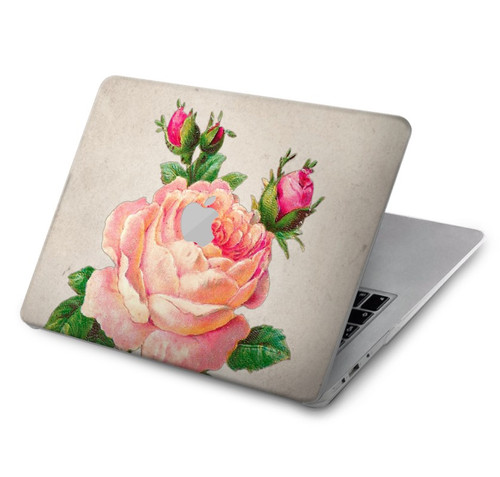 W3079 Vintage Pink Rose Hard Case Cover For MacBook Air 15″ (2023,2024) - A2941, A3114