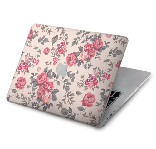 W3095 Vintage Rose Pattern Hard Case Cover For MacBook Air 15″ (2023,2024) - A2941, A3114