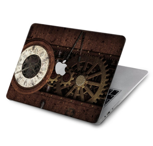 W3221 Steampunk Clock Gears Hard Case Cover For MacBook Air 15″ (2023,2024) - A2941, A3114