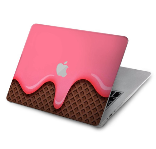 W3754 Strawberry Ice Cream Cone Hard Case Cover For MacBook Air 15″ (2023,2024) - A2941, A3114