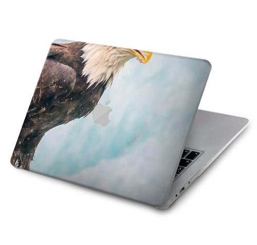 W3843 Bald Eagle On Ice Hard Case Cover For MacBook Air 15″ (2023,2024) - A2941, A3114