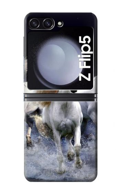 W0246 White Horse Hard Case For Samsung Galaxy Z Flip 5