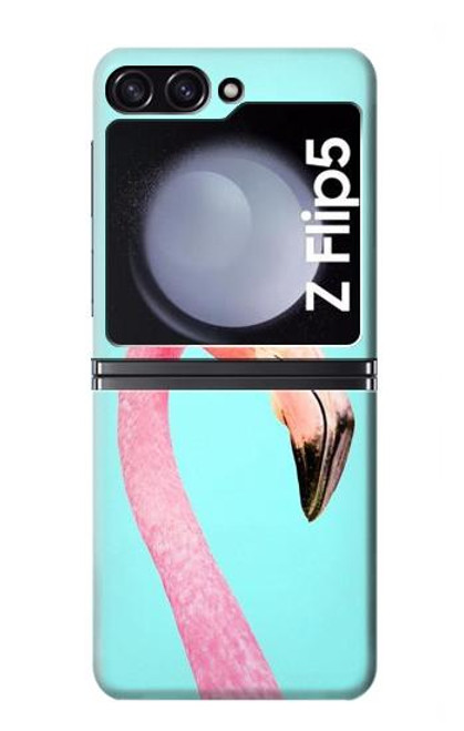 W3708 Pink Flamingo Hard Case For Samsung Galaxy Z Flip 5