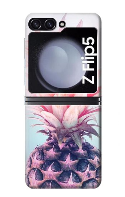 W3711 Pink Pineapple Hard Case For Samsung Galaxy Z Flip 5