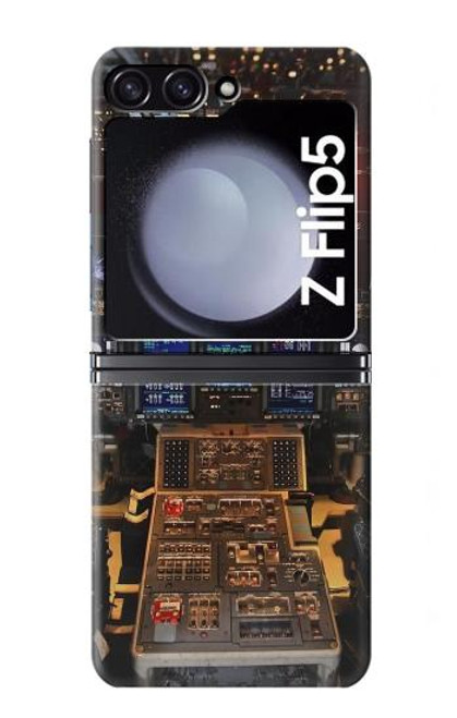 W3836 Airplane Cockpit Hard Case For Samsung Galaxy Z Flip 5