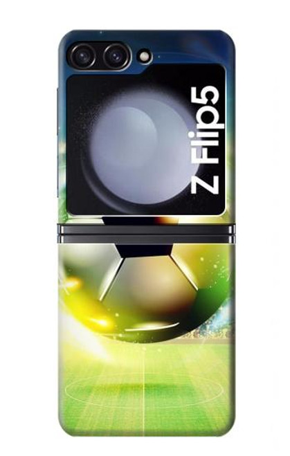 W3844 Glowing Football Soccer Ball Hard Case For Samsung Galaxy Z Flip 5