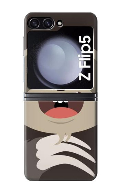 W3855 Sloth Face Cartoon Hard Case For Samsung Galaxy Z Flip 5