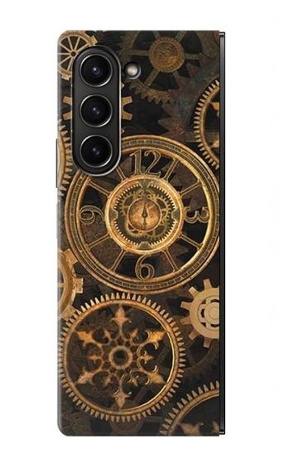 W3442 Clock Gear Hard Case For Samsung Galaxy Z Fold 5