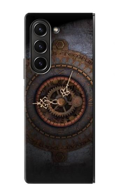 W3908 Vintage Clock Hard Case For Samsung Galaxy Z Fold 5