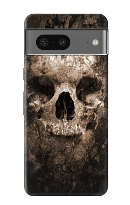 W0552 Skull Hard Case and Leather Flip Case For Google Pixel 7a