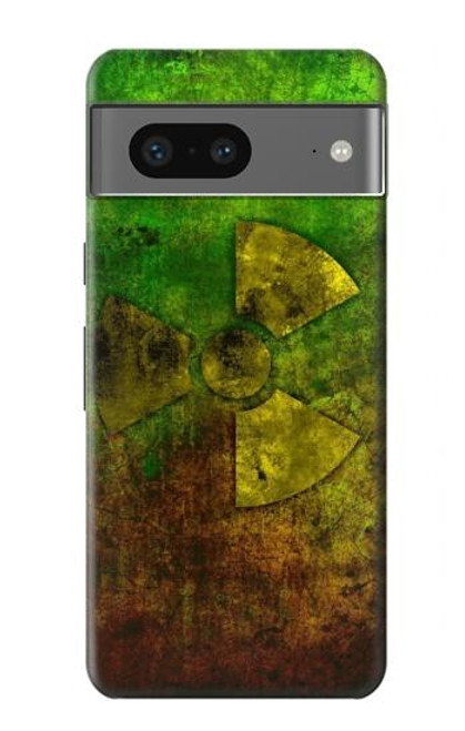 W3202 Radioactive Nuclear Hazard Symbol Hard Case and Leather Flip Case For Google Pixel 7a