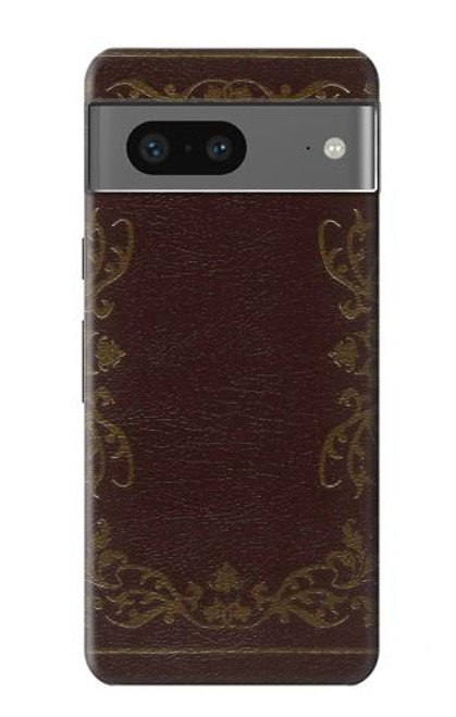 W3553 Vintage Book Cover Hard Case and Leather Flip Case For Google Pixel 7a