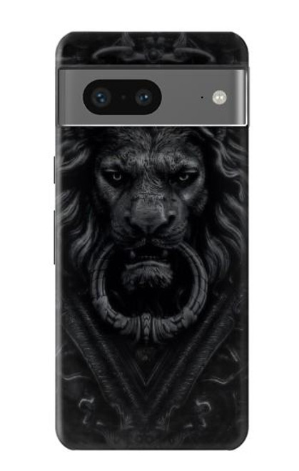 W3619 Dark Gothic Lion Hard Case and Leather Flip Case For Google Pixel 7a