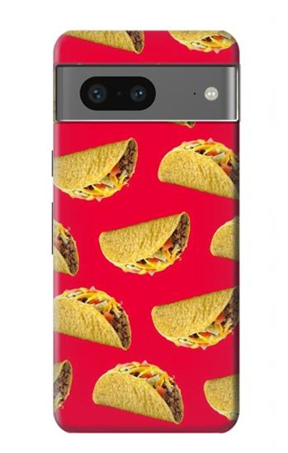 W3755 Mexican Taco Tacos Hard Case and Leather Flip Case For Google Pixel 7a