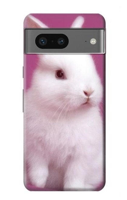 W3870 Cute Baby Bunny Hard Case and Leather Flip Case For Google Pixel 7a