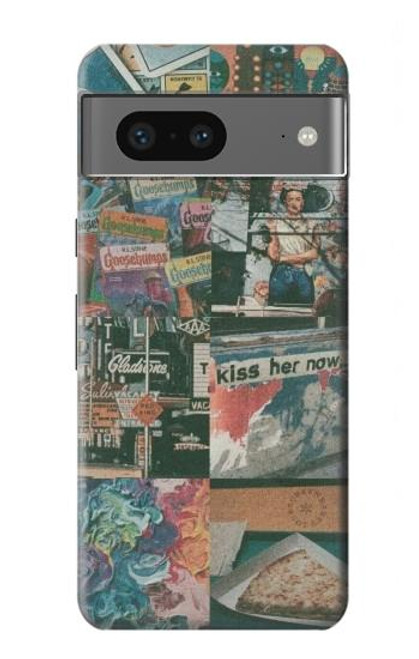 W3909 Vintage Poster Hard Case and Leather Flip Case For Google Pixel 7a