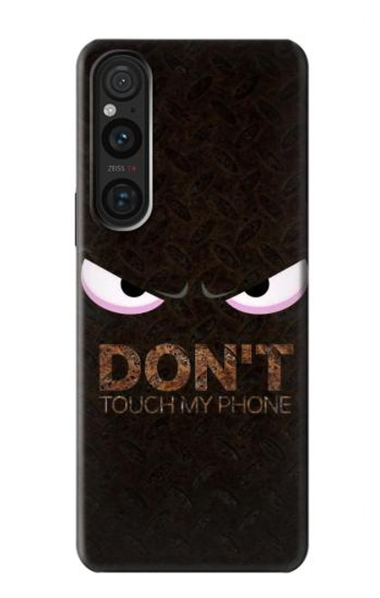 W3412 Do Not Touch My Phone Hard Case and Leather Flip Case For Sony Xperia 1 V