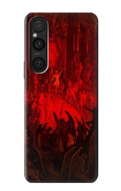 W3583 Paradise Lost Satan Hard Case and Leather Flip Case For Sony Xperia 1 V
