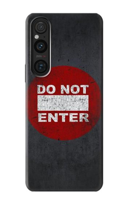 W3683 Do Not Enter Hard Case and Leather Flip Case For Sony Xperia 1 V