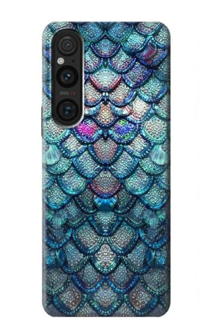 W3809 Mermaid Fish Scale Hard Case and Leather Flip Case For Sony Xperia 1 V