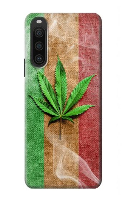 W2109 Smoke Reggae Rasta Flag Hard Case and Leather Flip Case For Sony Xperia 10 V