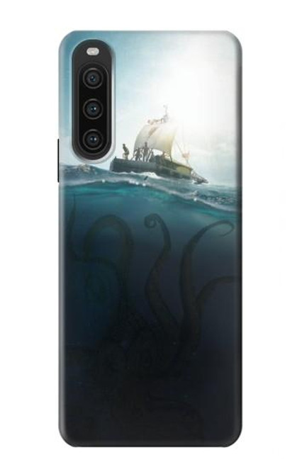 W3540 Giant Octopus Hard Case and Leather Flip Case For Sony Xperia 10 V