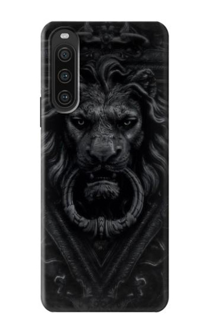 W3619 Dark Gothic Lion Hard Case and Leather Flip Case For Sony Xperia 10 V