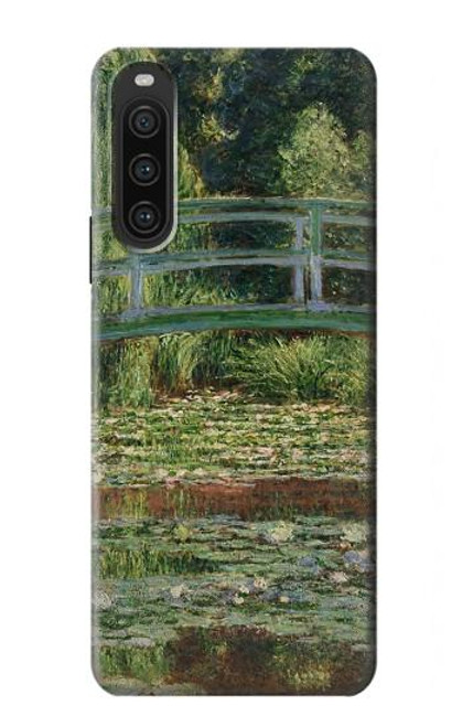W3674 Claude Monet Footbridge and Water Lily Pool Hard Case and Leather Flip Case For Sony Xperia 10 V