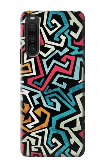 W3712 Pop Art Pattern Hard Case and Leather Flip Case For Sony Xperia 10 V