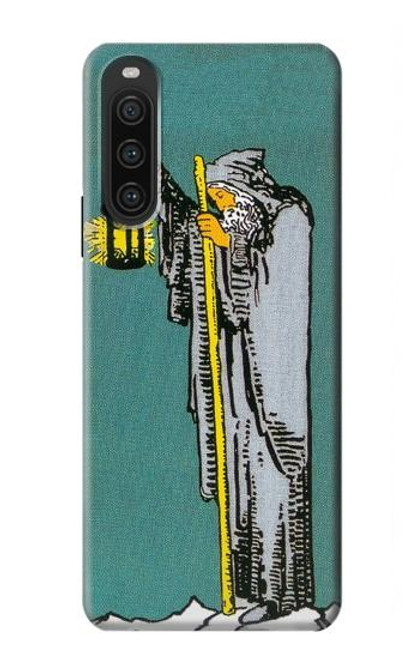 W3741 Tarot Card The Hermit Hard Case and Leather Flip Case For Sony Xperia 10 V