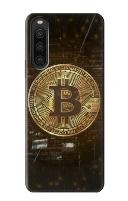 W3798 Cryptocurrency Bitcoin Hard Case and Leather Flip Case For Sony Xperia 10 V