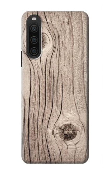 W3822 Tree Woods Texture Graphic Printed Hard Case and Leather Flip Case For Sony Xperia 10 V