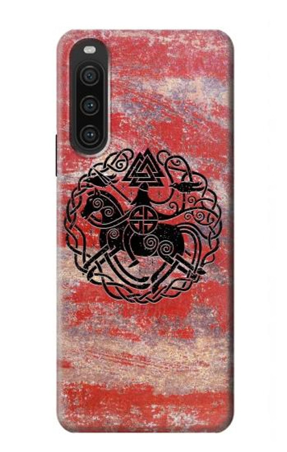 W3831 Viking Norse Ancient Symbol Hard Case and Leather Flip Case For Sony Xperia 10 V