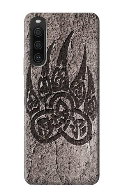 W3832 Viking Norse Bear Paw Berserkers Rock Hard Case and Leather Flip Case For Sony Xperia 10 V