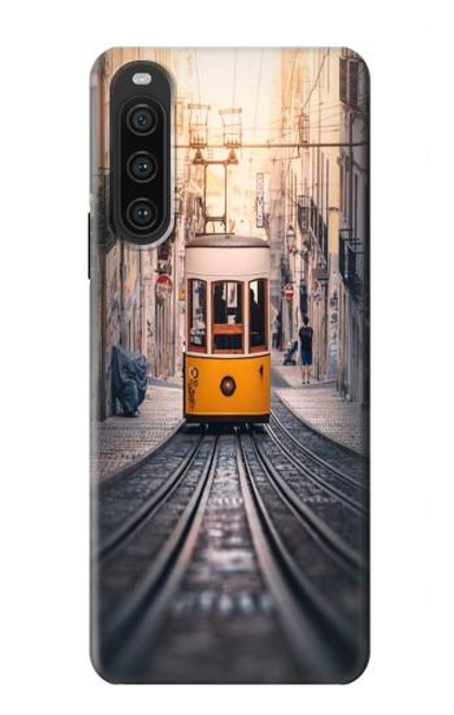 W3867 Trams in Lisbon Hard Case and Leather Flip Case For Sony Xperia 10 V