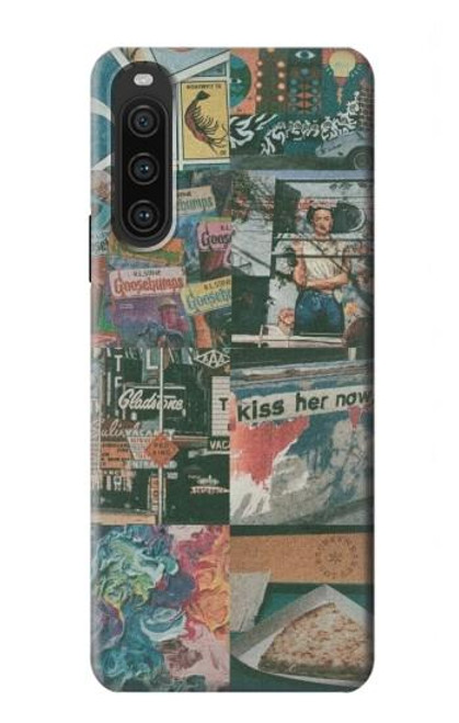 W3909 Vintage Poster Hard Case and Leather Flip Case For Sony Xperia 10 V
