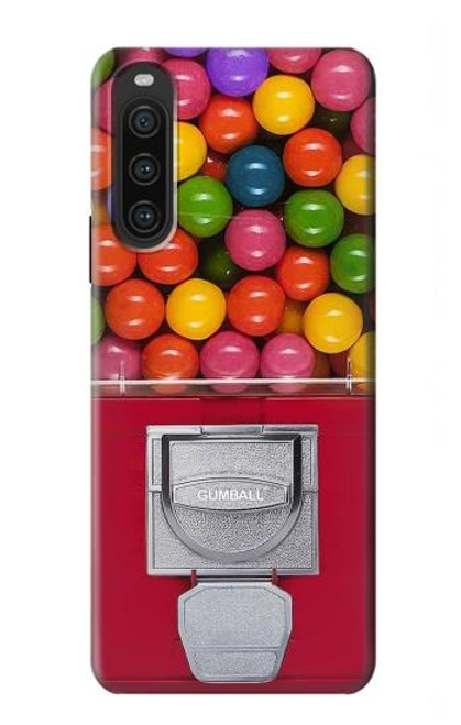 W3938 Gumball Capsule Game Graphic Hard Case and Leather Flip Case For Sony Xperia 10 V