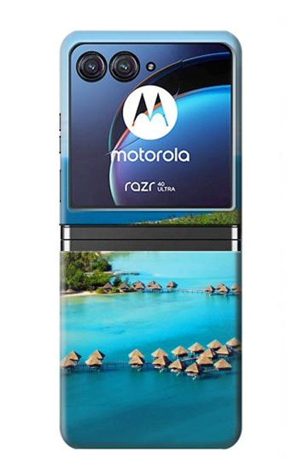 W0844 Bora Bora Island Hard Case For Motorola Razr 40 Ultra
