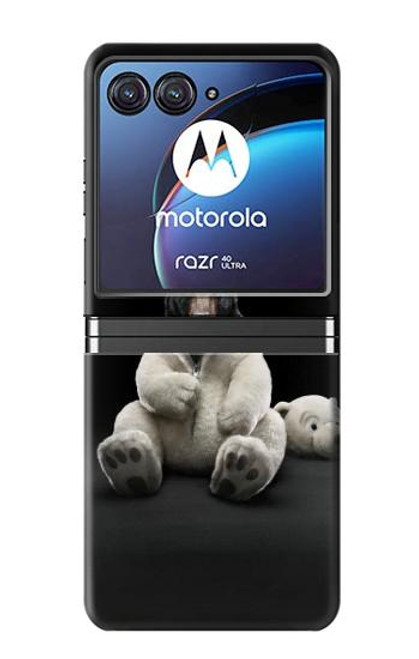 W0878 Black Bear Hard Case For Motorola Razr 40 Ultra