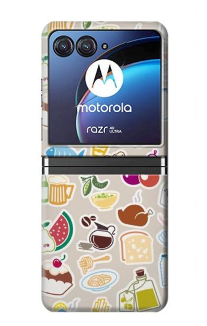 W2321 Food and Drink Seamless Hard Case For Motorola Razr 40 Ultra