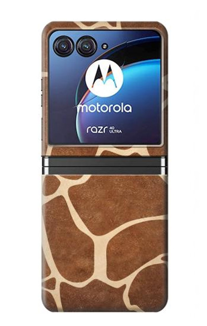 W2326 Giraffe Skin Hard Case For Motorola Razr 40 Ultra