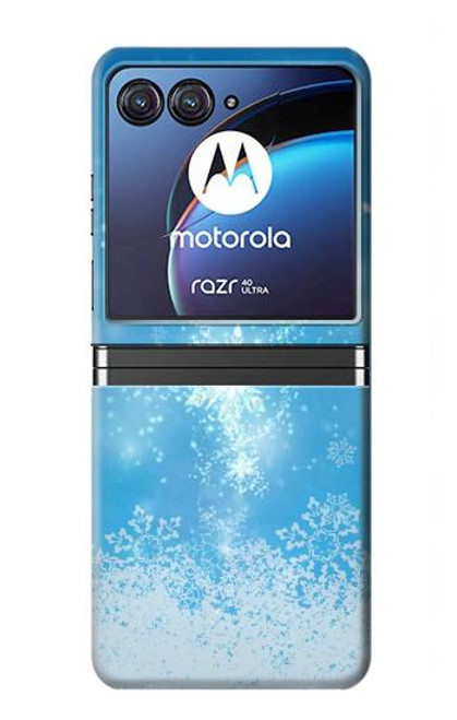 W2923 Frozen Snow Spell Magic Hard Case For Motorola Razr 40 Ultra