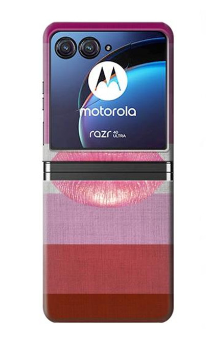 W3473 LGBT Lesbian Flag Hard Case For Motorola Razr 40 Ultra