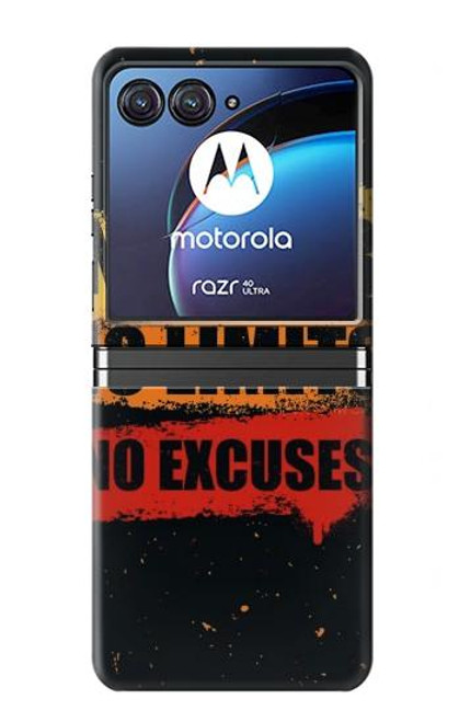 W3492 No Fear Limits Excuses Hard Case For Motorola Razr 40 Ultra