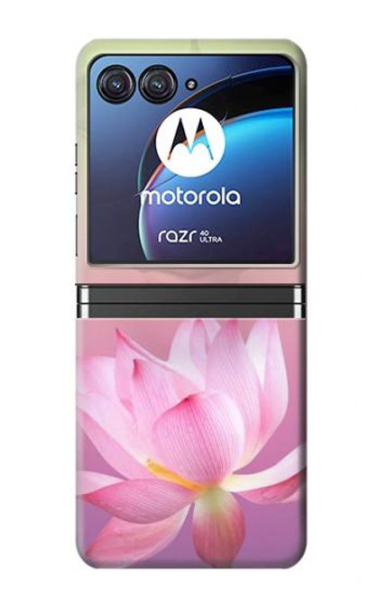 W3511 Lotus flower Buddhism Hard Case For Motorola Razr 40 Ultra