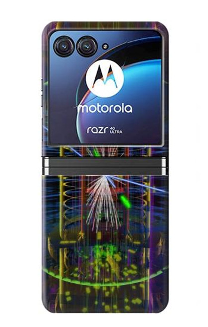 W3545 Quantum Particle Collision Hard Case For Motorola Razr 40 Ultra