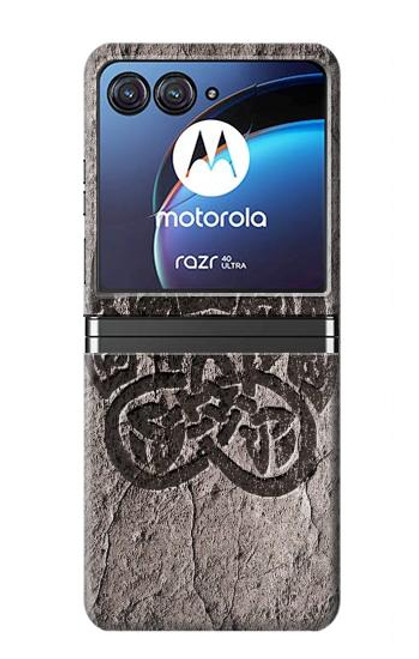 W3832 Viking Norse Bear Paw Berserkers Rock Hard Case For Motorola Razr 40 Ultra